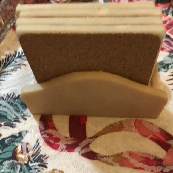 Stone Cork Backed Coasters - Tulip Motif - Picture 9 of 9